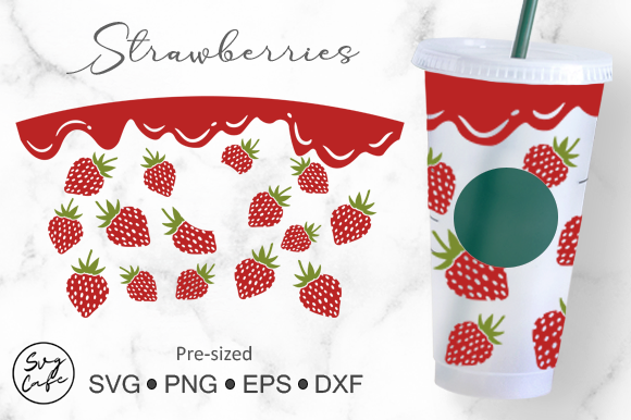 24oz Venti Cold Cup Strawberries: Graphics and Crafts for Real Projects