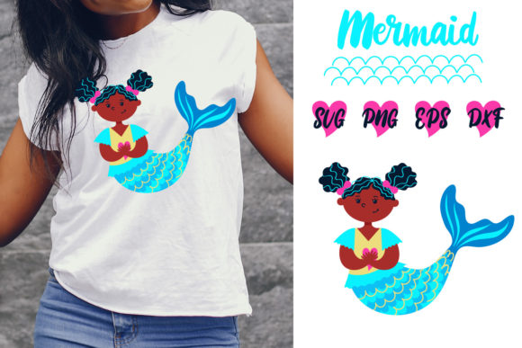 Afro Mermaid SVG: A Bold Embroidery Design
