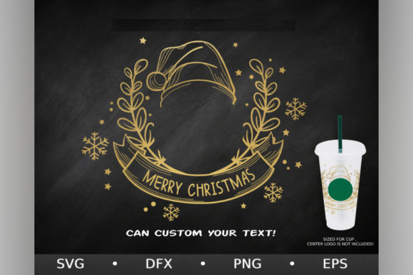 Chistmas Ribbin, Venti Cold Cup 24 Oz Graphics