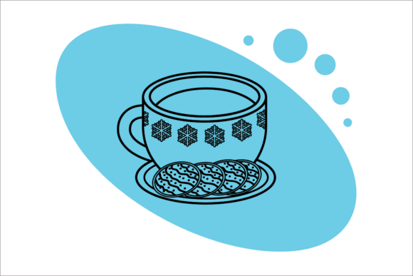 Christmas Cup and Gingerbread Graphics