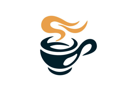 Cup of Coffee with Smoke Vector Design