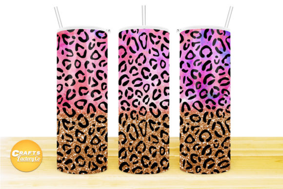 Graphic Design Asset: Cheetah Print Tumbler