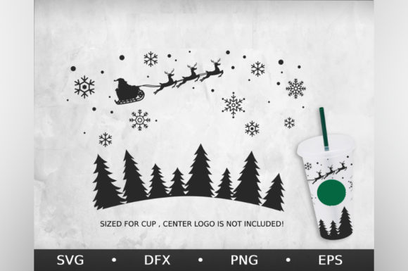 Happy New Year, Venti Cold Cup 24 Oz Graphics