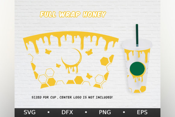 Honey Bee, Venti Cold Cup 24 Oz Graphics