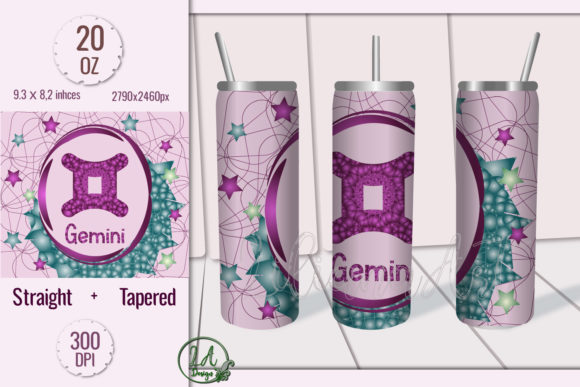 Review: Gemini. Skinny Tumbler Wrap Design