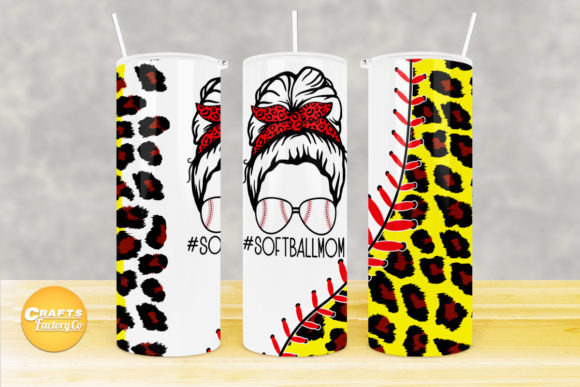 Skinny Tumbler Design Softball Mom: Graphics & Crafts