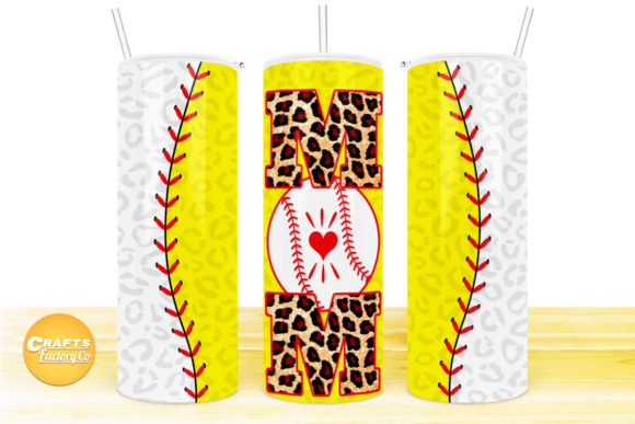 Skinny Tumbler Sublimation Softball Mom
