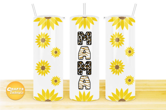 Sunflower Mama Tumbler Design: Graphics & Crafts