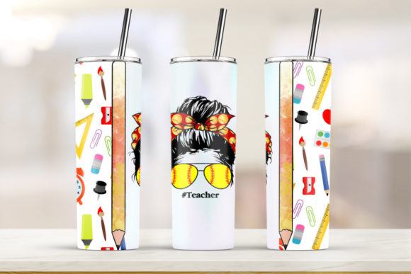 Teacher Nutrition Facts Tumbler Design: Graphics and Print Templates